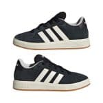 ADIDAS KIDS GRAND COURT 00s K   CBLACK/OWHITE/GUM10 - Image 9
