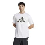 ADIDAS M C CAMO LOGO T     WHITE