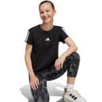 ADIDAS KIDS JG 3S TEE 160       BLACK/WHITE - Image 4