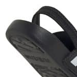 ADIDAS KIDS ADILETTE ESTRAP I   CBLACK/FTWWHT/CBLACK - Image 8