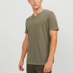 JACKJONES JJESPLIT NECK TEE SS NOOS
