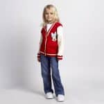 CERDA COTTON BRUSHED BASEBALL MINNIE JACKET