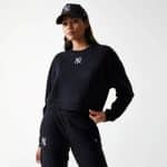 NEW ERA WMNS MLB MIDI LE CROP CREW NEYYAN  BLK
