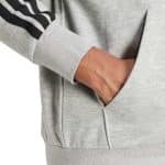 ADIDAS M 3S FL FZ HD       MGREYH/BLACK - Image 4