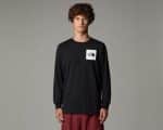THE NORTH FACE M L/S FINE TEE TNF BLACK, Small