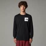 THE NORTH FACE M L/S FINE TEE TNF BLACK, Small