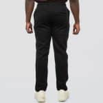 Jogger Pants with Elastic Waistband and Zippered Pockets Brushed Fleece - Image 2