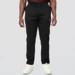 Jogger Pants with Elastic Waistband and Zippered Pockets Brushed Fleece - Image 3