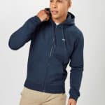 TOMMY HILFIGER ORGANIC COTTON FLEECE ZIP-THRU HOODY