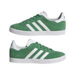 ADIDAS ORIGINALS GAZELLE J           GREEN/FTWWHT/GOLDMT - Image 9