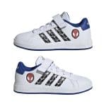 ADIDAS GRAND COURT SPIDER- FTWWHT/CBLACK/ROYBLU - Image 9