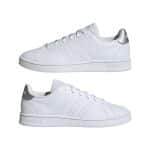 ADIDAS ADVANTAGE BASE      FTWWHT/FTWWHT/SILVMT - Image 9