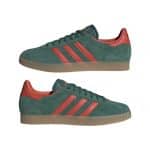 ADIDAS ORIGINALS GAZELLE             CGREEN/PRERED/GUM3 - Image 9