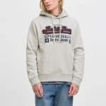 JACKJONES JJELOGO SWEAT HOOD 2 COL 25/26 NOOS