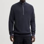 JACKJONES JJEDETROIT KNIT HALF ZIP STYD AW25