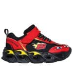 SKECHERS Hot Lights Thematic Gore  Strap Sneaker W/ Vehicle Details