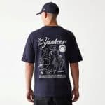 NEW ERA MLB BASEBALL GRPHC OS TEE NEYYAN  NVY - Image 2