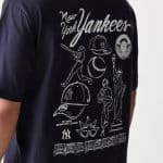 NEW ERA MLB BASEBALL GRPHC OS TEE NEYYAN  NVY - Image 4
