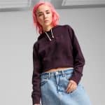 PUMA CLASSICS+ Relaxed Cropped Hoodie