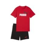 PUMA ESS 2 COLOR No. 1 Logo Tee and Shorts Set B