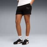 PUMA ESS SCRIPT High-Waist Shorts 5