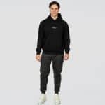 Rebase Hoodie Front Printed with High Density Print Relaxed Fit Brushed Fleece - Image 5