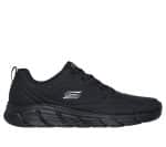 SKECHERS Debossed Pu Lace Up Sneaker