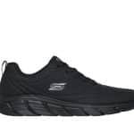 SKECHERS Debossed Pu Lace Up Sneaker