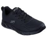 SKECHERS Debossed Pu Lace Up Sneaker - Image 3