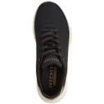 SKECHERS Durabuck with Metallic Heel Lace Up Fashion Sneaker - Image 3
