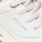 SKECHERS Durabuck with Metallic Heel Lace Up Fashion Sneaker - Image 6