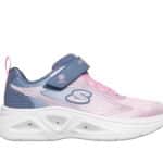 SKECHERS Lighted Bungee  Strap Sneaker W/ Ombre Upper