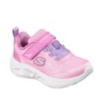 SKECHERS Lighted Bungee  Strap Sneaker with Ombre Sparkle Upper - Image 3