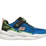 SKECHERS Lighted Gore  Strap Sneaker with Textured Midsole