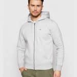 TOMMY HILFIGER ORGANIC COTTON FLEECE ZIP-THRU HOODY
