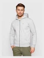 TOMMY HILFIGER ORGANIC COTTON FLEECE ZIP-THRU HOODY