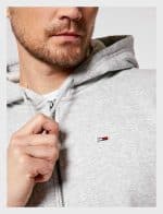 TOMMY HILFIGER ORGANIC COTTON FLEECE ZIP-THRU HOODY - Image 3