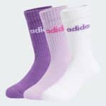 ADIDAS  LIN KIDS CRW 3P WHITE/POWPLU/ACTPUR