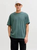 JACKJONES JCOFUSION BADGE TEE SS CREW NECK LN