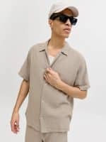 JACKJONES JORNANTUCKET DOUBLE CLOTH SHIRT SS EA26 - Image 4