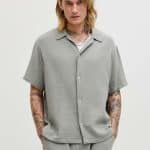 JACKJONES JORNANTUCKET DOUBLE CLOTH SHIRT SS EA26