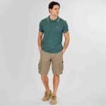 Rebase Mens Cargo Black Shorts Anthracite - Image 4