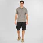 Rebase Polo T-shirt Black - Image 6