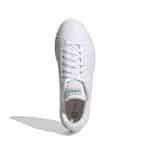 ADIDAS ADVANTAGE BASE      FTWWHT/FTWWHT/GREEN - Image 5