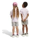 ADIDAS KIDS LK LIN T-SET        CLPINK/WHITE - Image 2