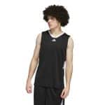 ADIDAS 3-STRIPES TANK      BLACK/WHITE