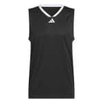 ADIDAS 3-STRIPES TANK      BLACK/WHITE - Image 6