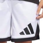 ADIDAS BOS SHORT           WHITE/BLACK - Image 3