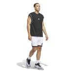 ADIDAS BOS SHORT           WHITE/BLACK - Image 5
