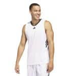 ADIDAS 3-STRIPES TANK      WHITE/BLACK